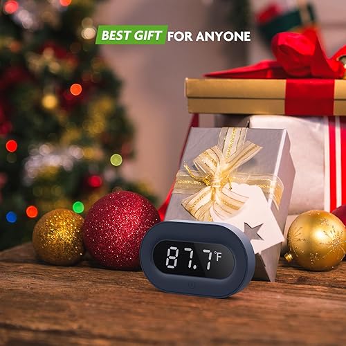 Miniatura 7 de PAIZOO Termómetro digital LED para acuario, medición de temperatura altamente precisa, termómetro de tanque para agua dulce y salada, pantalla