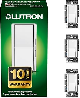 Lutron Diva LED+ Dimmer Light Switch for Dimmable LED, Halogen, and Inca...