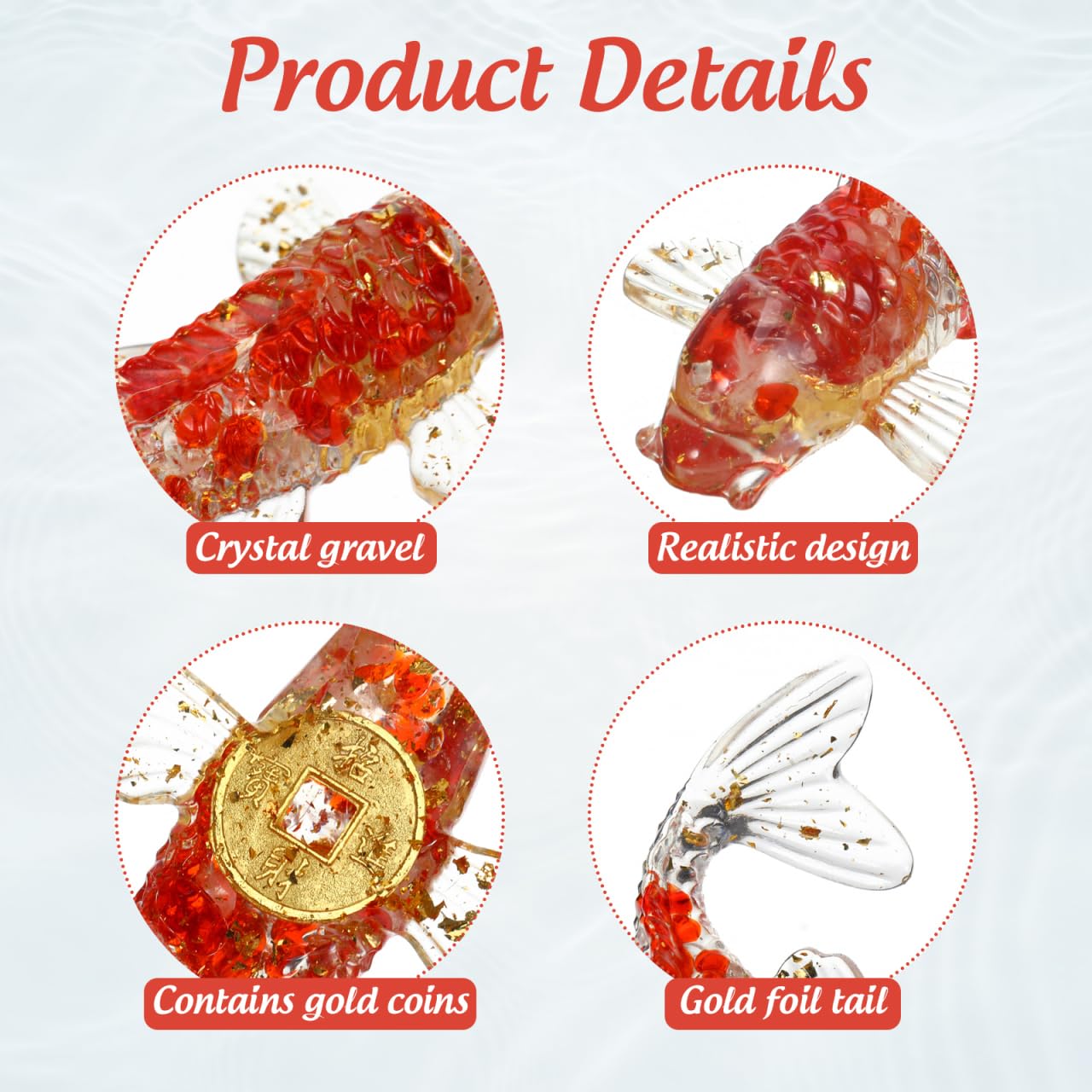 锦鲤の置物 Amazon.co.jp: Toyvian 金魚 置物 2体セット 錦鯉 ガラス細工