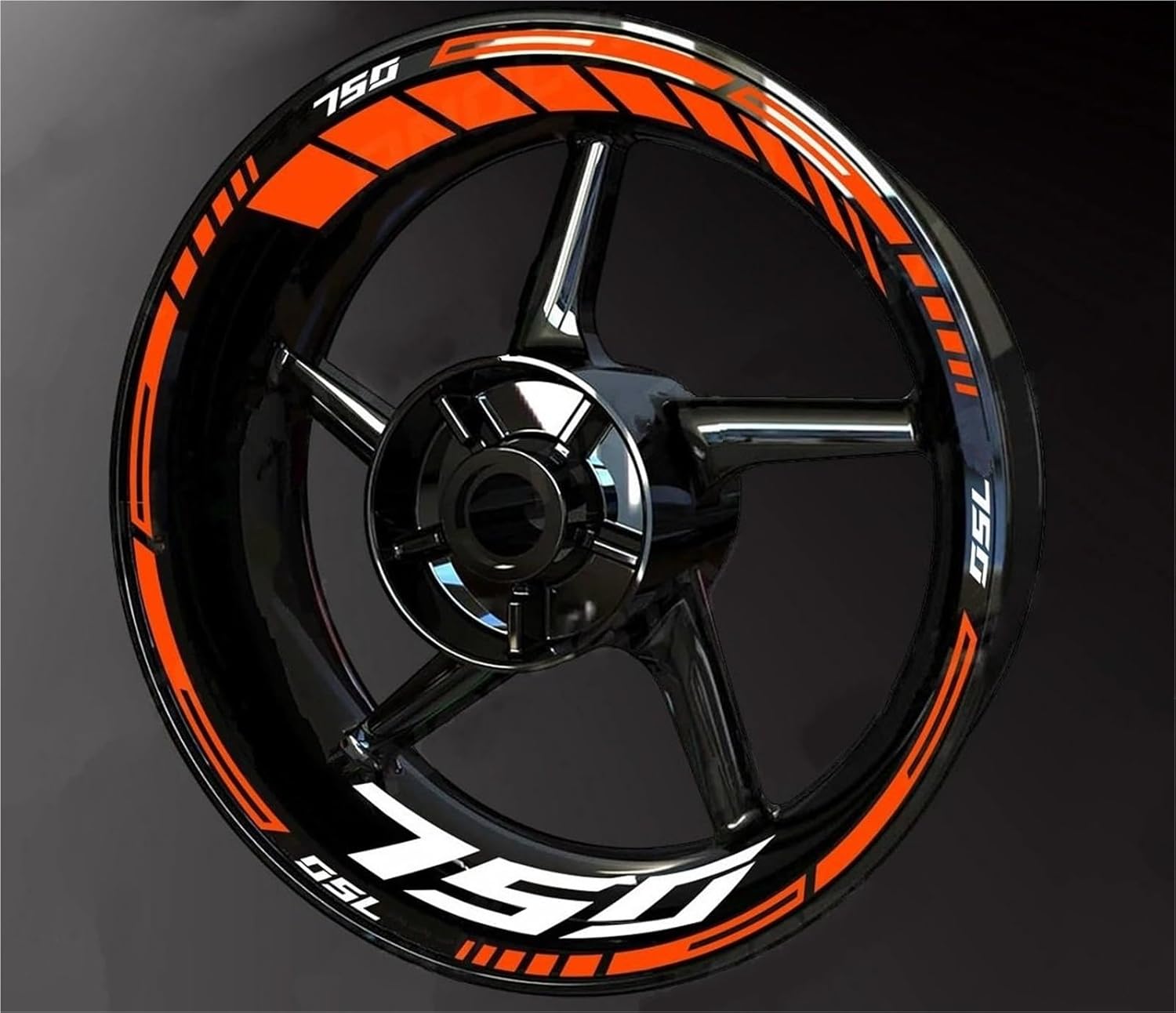 オートバイホイールステッカー リムデカール に適合するカワサキ Z750