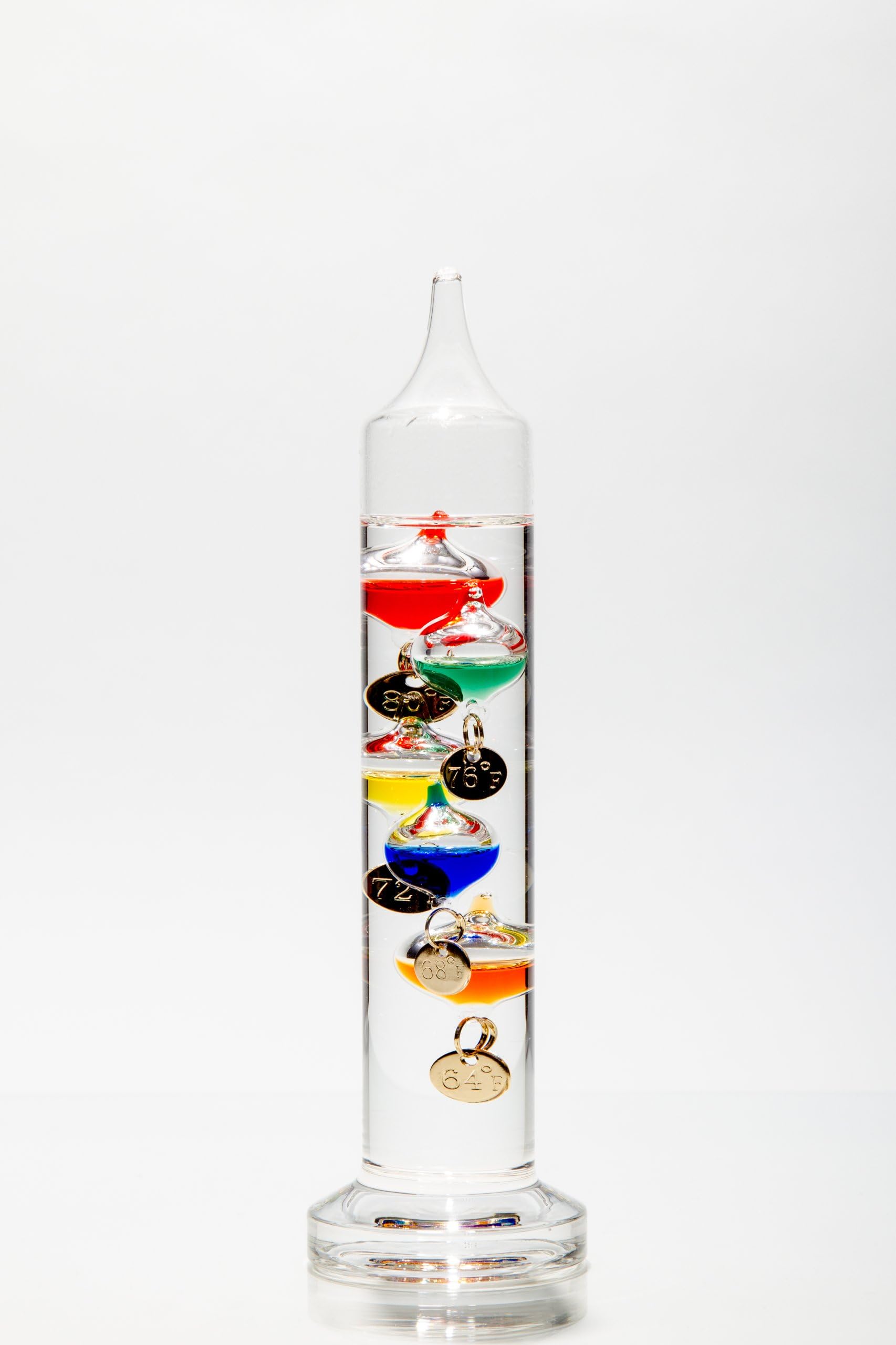 Glassic Gifts® Galileo Thermometer (7" Tall)