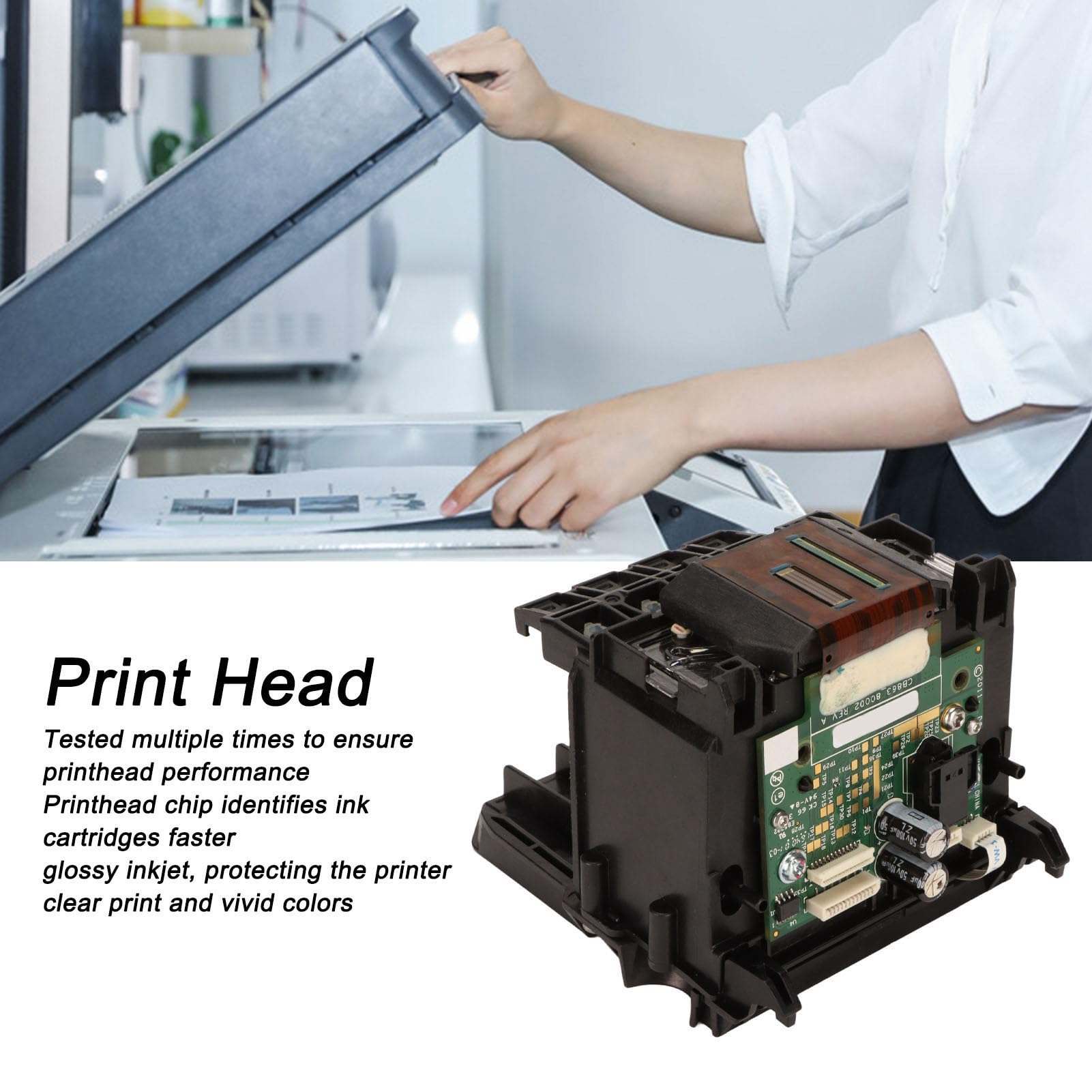 Annadue Sostituzione della Testina di Stampa per HP per 7110 per 7510 per 7512 per 7612 per 6100 per 6100e per 6700 per 7600 per 7610 per 7620 per 6600 per 6060e Stampante