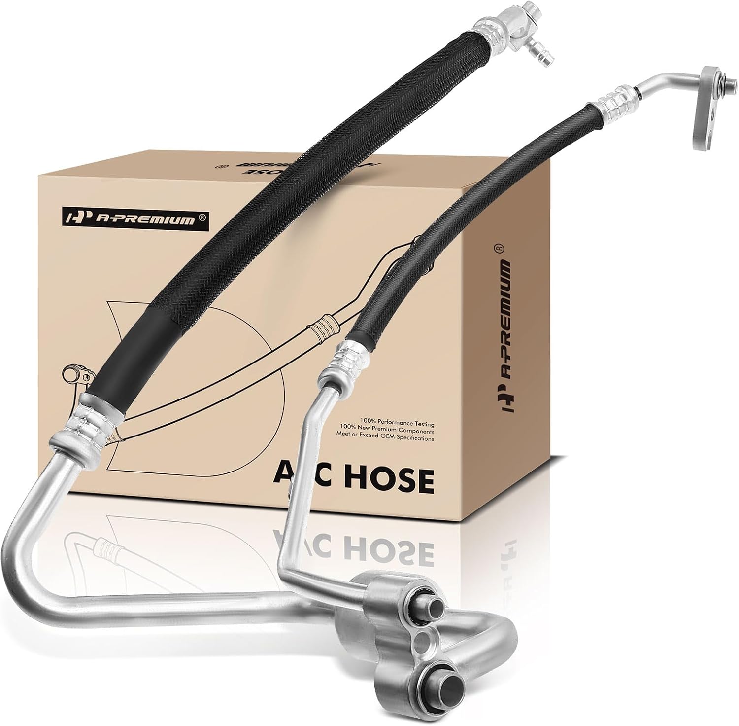 A-Premium A/C Suction Hose & Discharge Line Hose Assembly Compatible with Chevrolet Colorado & GMC Canyon, 2015 2016, 2.5L