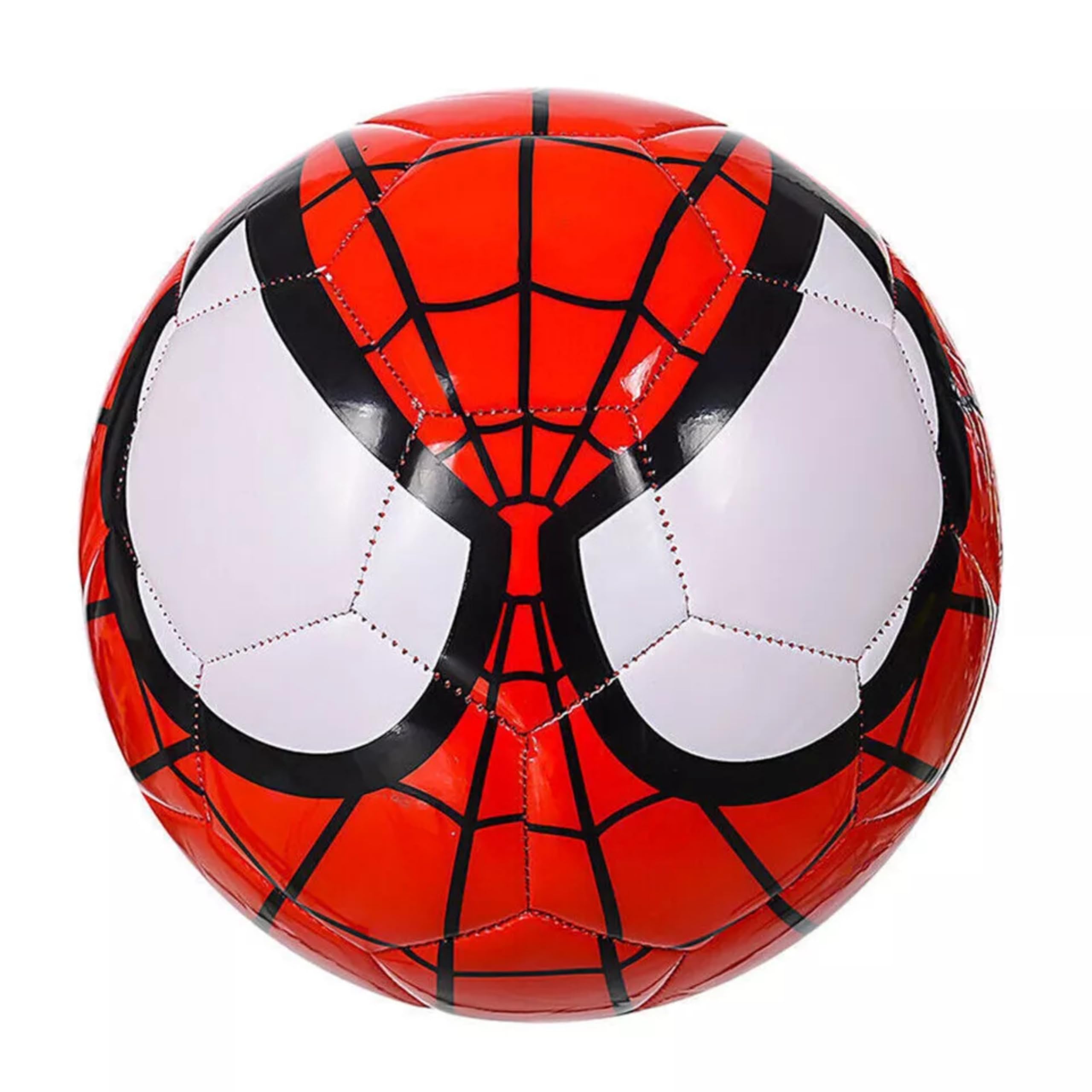 M-V-O Kids Soccer Ball Size 5, Spider Eyes Football for Boys & Girls, PU Material for Indoor & Outdoor Play, Durable Youth Soccer Training Ball, Sports Gift for Kids (Red-) — image 1