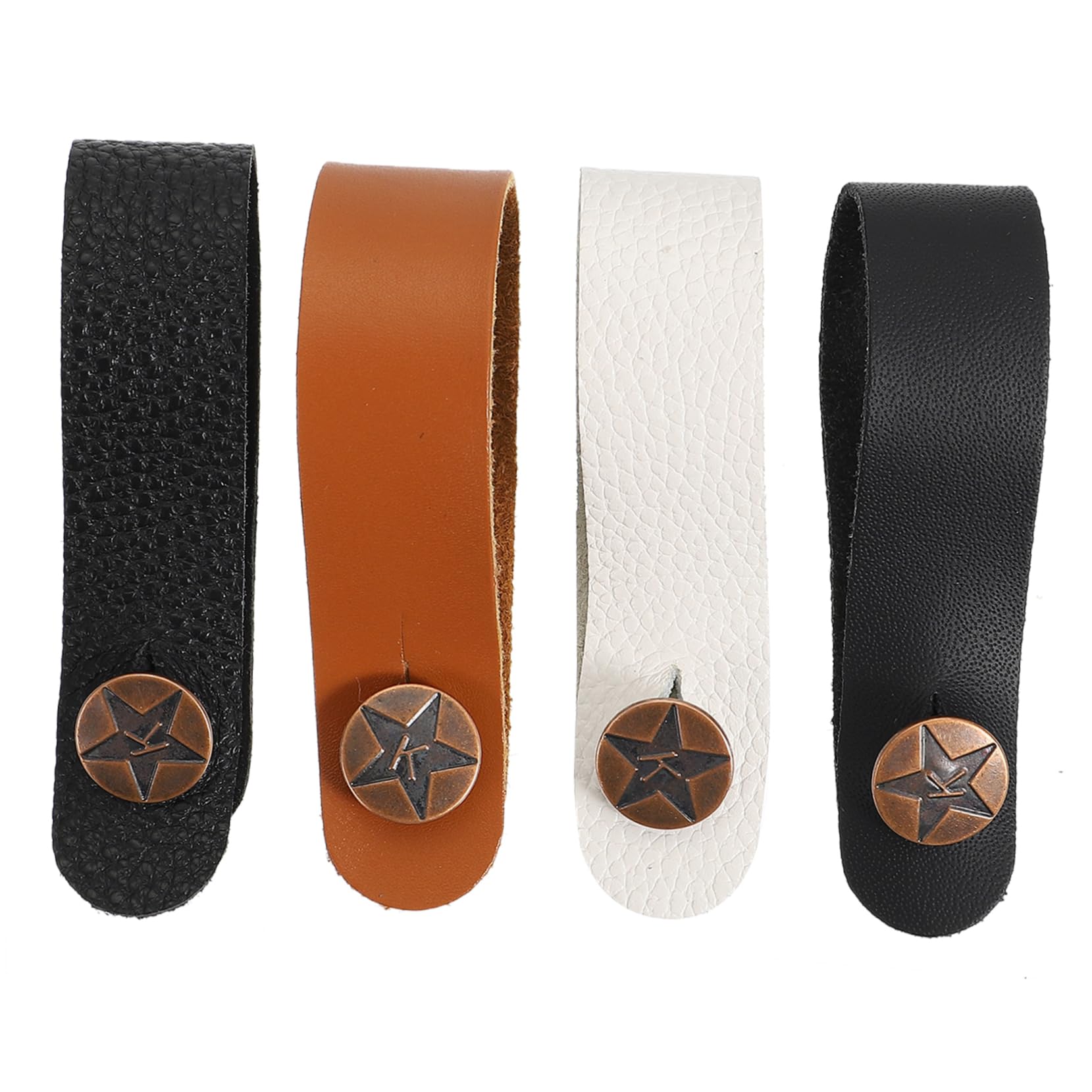 BESPORTBLE 4Pcs Guitar Neck Strap Buttons Durable Guitar Strap Lock Ukulele Bass Secure Fit for Standard Instruments Options Random Color