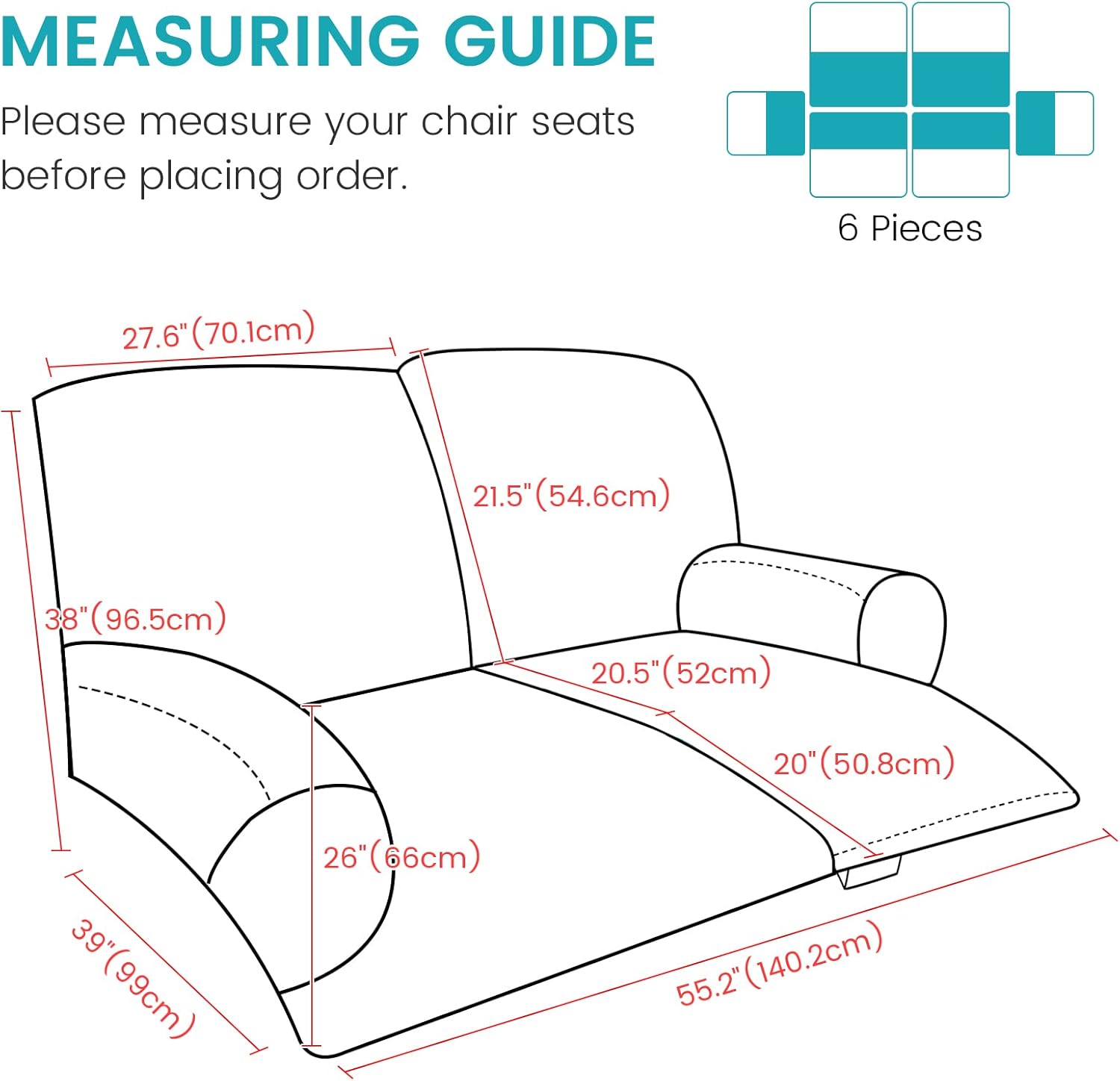 MIFXIN Loveseat Recliner Sofa Cover Velvet Stretch 2 Seat Reclining Sofa Couch Slipcover Soft Thick Elastic Recliner Cover Anti-Slip Washable Furniture Protector for Kids Pets (Dark Green)