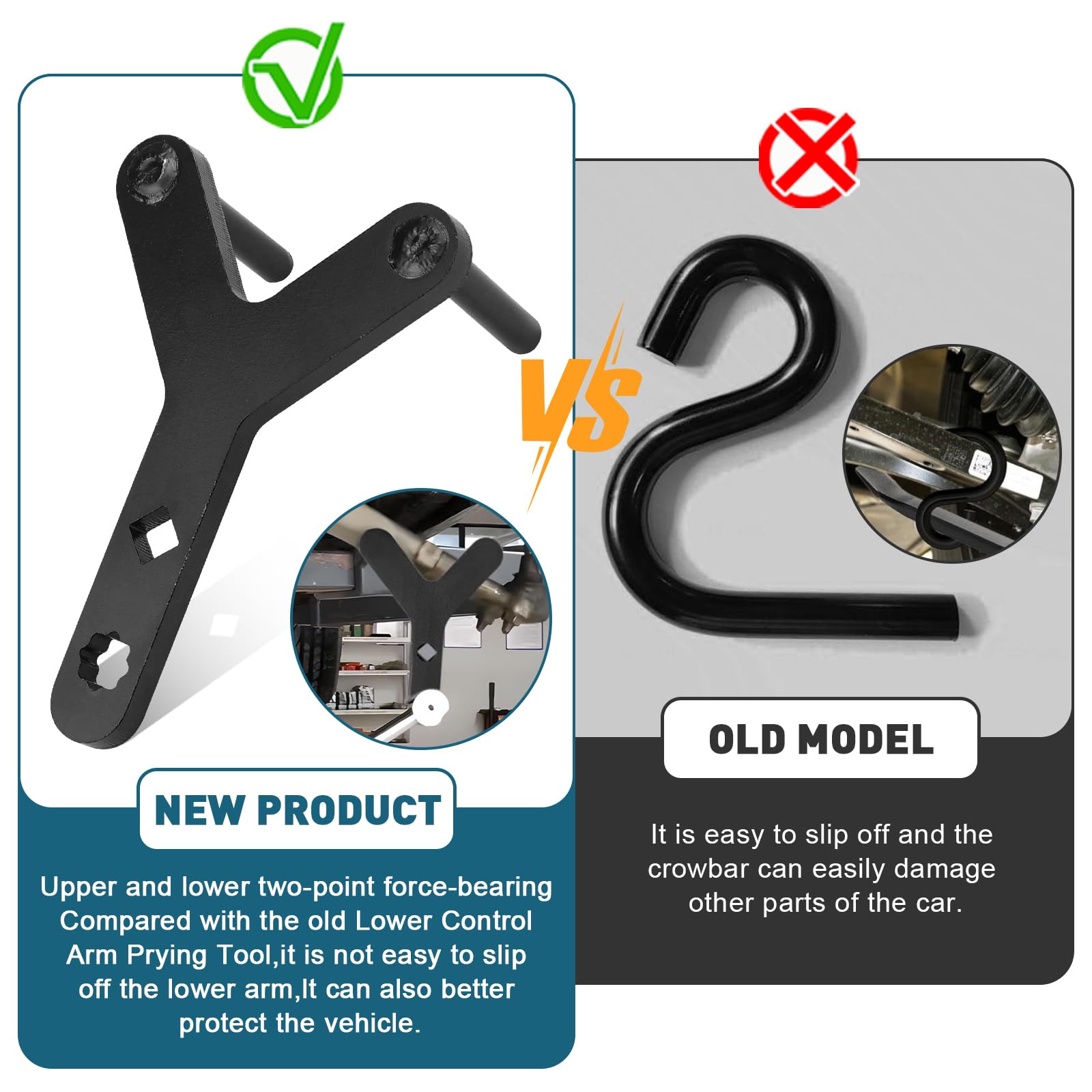 Garage Bricolage Voiture Outil Démonte Bras De Suspension - Levier Pour Triangle Inférieur Voiture - Garage DIY Levier Triangle Inférieur