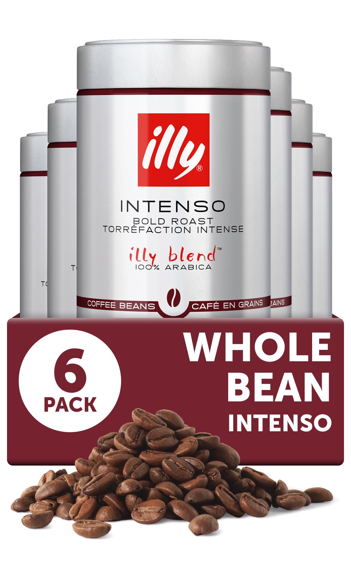illy INTENSO コーヒー豆 250g 6缶 Amazon.com : illy Whole Bean Coffee, Intenso Bold Roast, 100