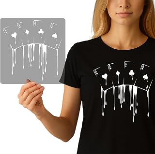 Gothic Poker DTF Transfer - Iron-On Graphic for DIY Apparel | Ready-to-Press Heat Press Decal | Custom Crafting Supplies