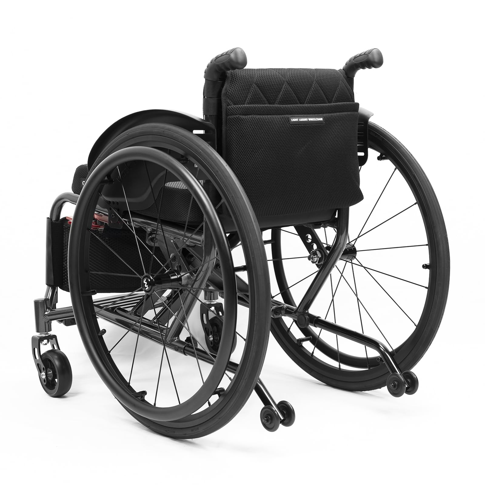 Silla de Ruedas plegable Ultra-ligera de aluminio con freno,Silla De Ruedas Deportiva, Ruedas extracción con un botón,Silla de Ruedas Autopropulsable para Adultos(Seat width 42cm/16.5in,B)