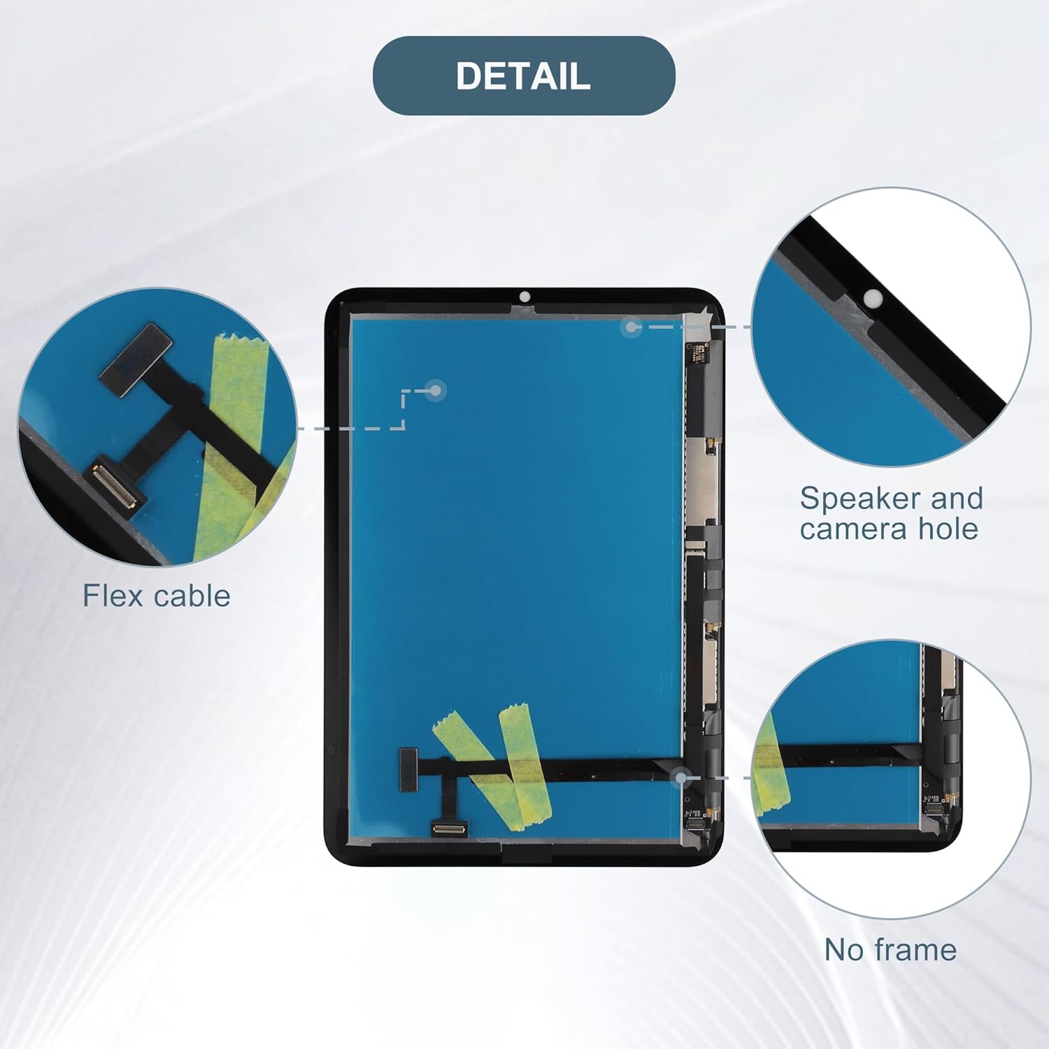 LCD Digital Display Compatible with iPad mini 7 7th 2024 A2993 A2995 A2996 8.3" LCD Display Touch Screen Assembly with Tools
