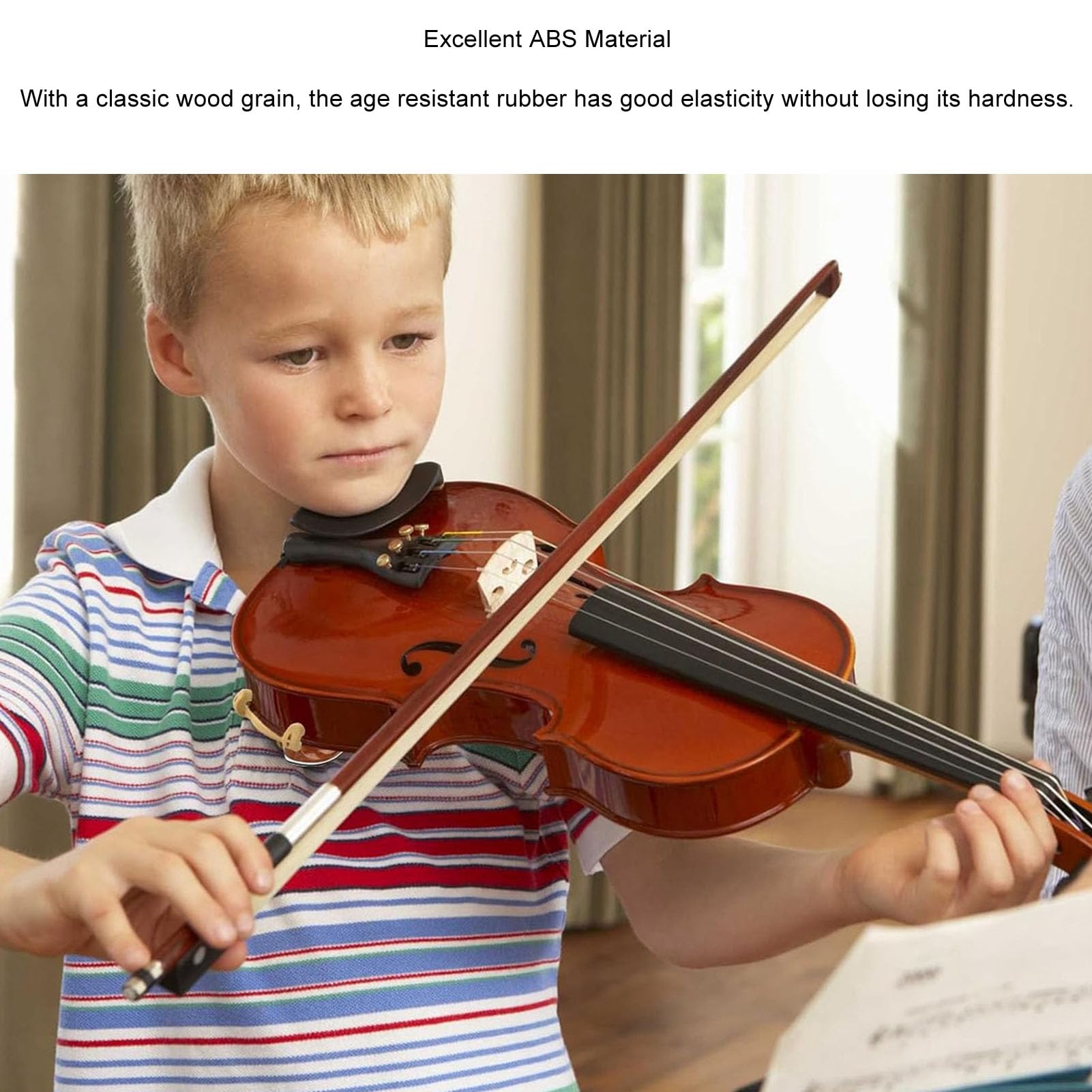Reposapiés para Violín, Reposapiés Ajustable para Violín, Almohadilla de Soporte, Reposapiés Antideslizante para Violín para Práctica (3/4-4/4)