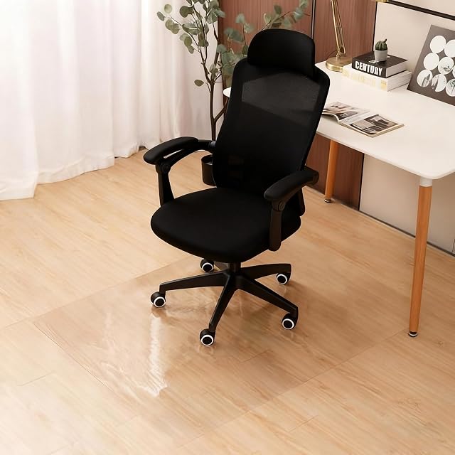 Office Chair Mat for Hard Floor Clear Floor Mat for Rolling Chair 1 5mm PVC Clear Table Cover