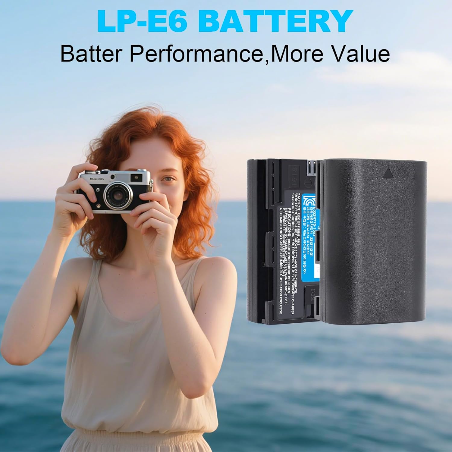 LP-E6 Battery Replacement 1800mAh for Canon EOS R, EOS R5, EOS R6, EOS R6 II, EOS R7, EOS 90D, EOS 60D, EOS 70D, EOS 80D, EOS 6D, EOS 7D, EOS 7D Mark II, XC10, XC15 Cameras - Image 8