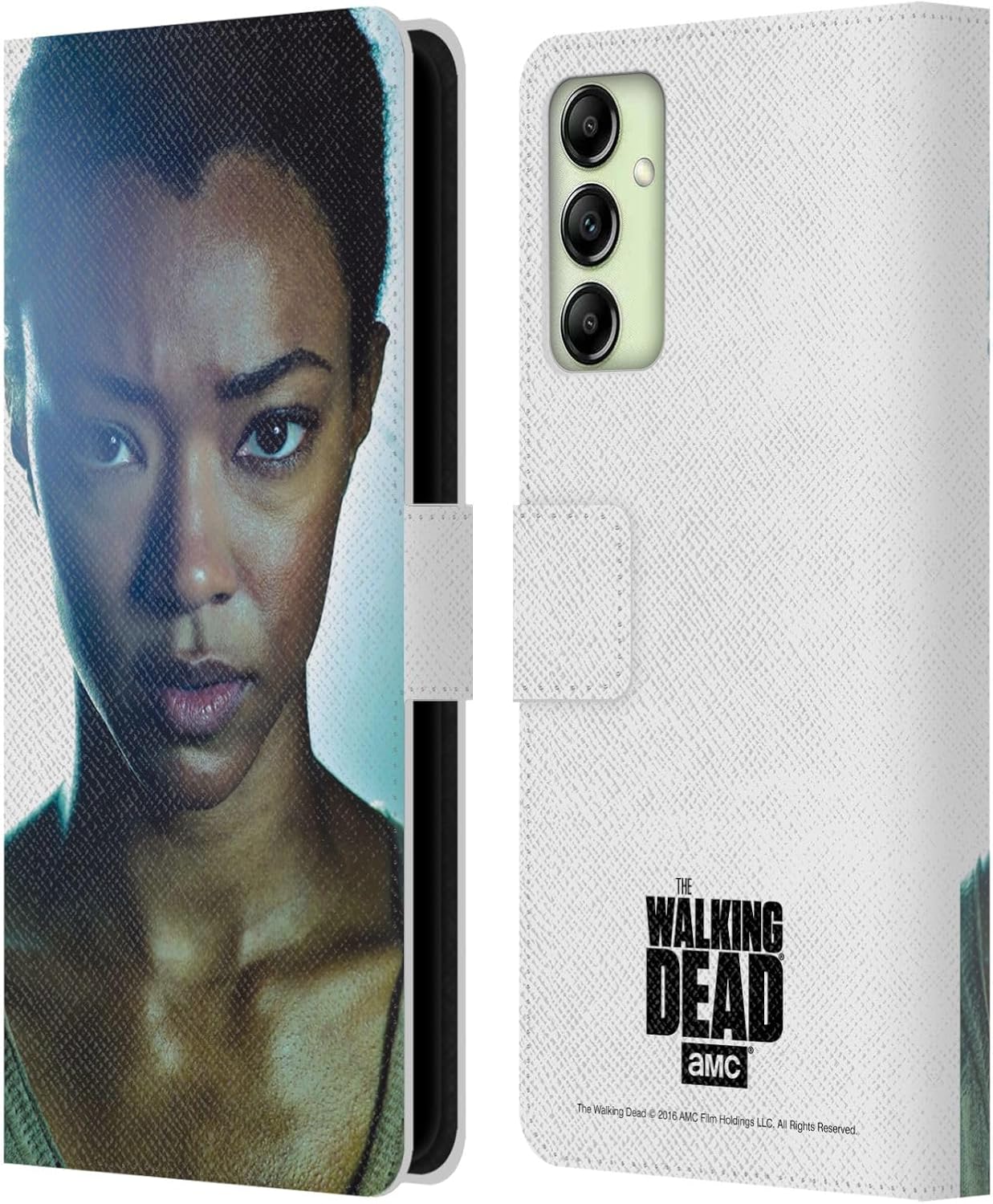 Head Case Designs Officially Licensed AMC The Walking Dead Abraham Characters Leather Wallet Case Compatible with Samsung Galaxy A14 5G