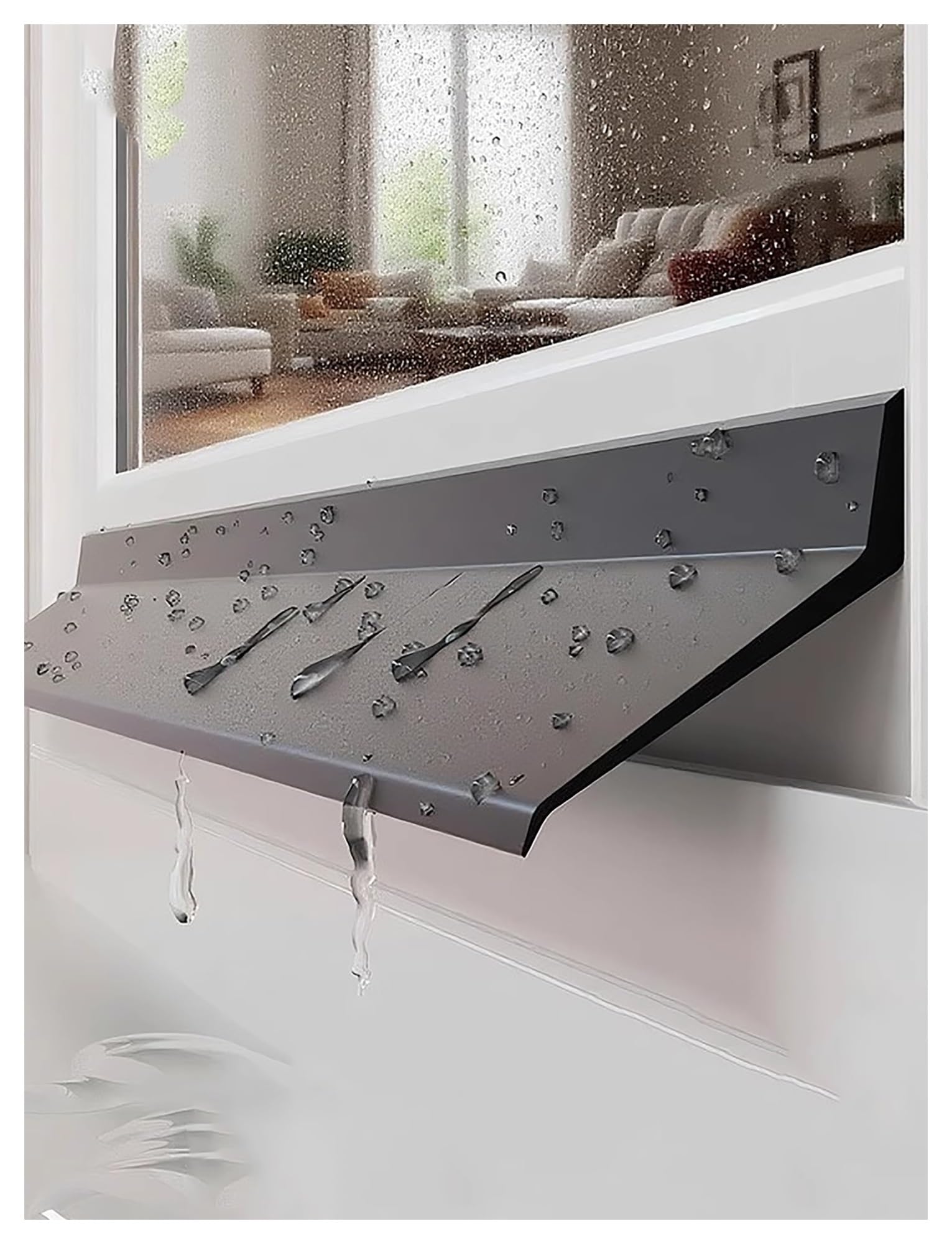 Deflector de lluvia contra fugas: la tira impermeable para tu ventana