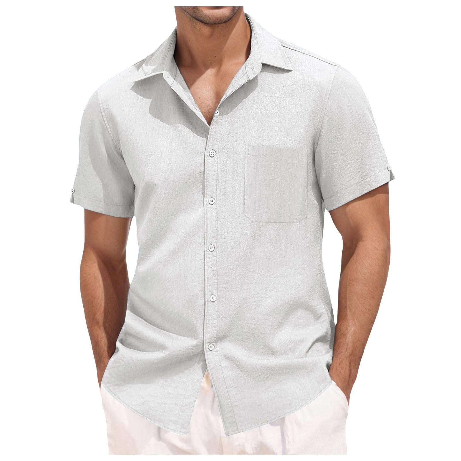 Camisas elegantes hombre confección de verano de alta comodidad 5