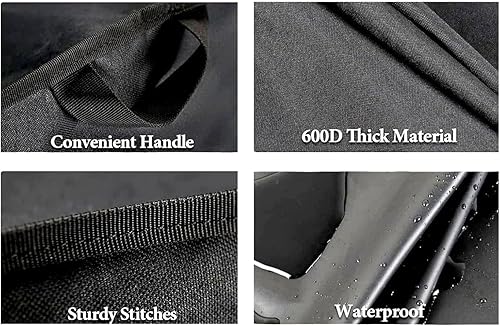 Miniatura 4 de NUENSS-ROR Funda para tostadora de 4 rebanadas, cubierta de horno de convección para electrodomésticos pequeños, a prueba de polvo, impermeable,