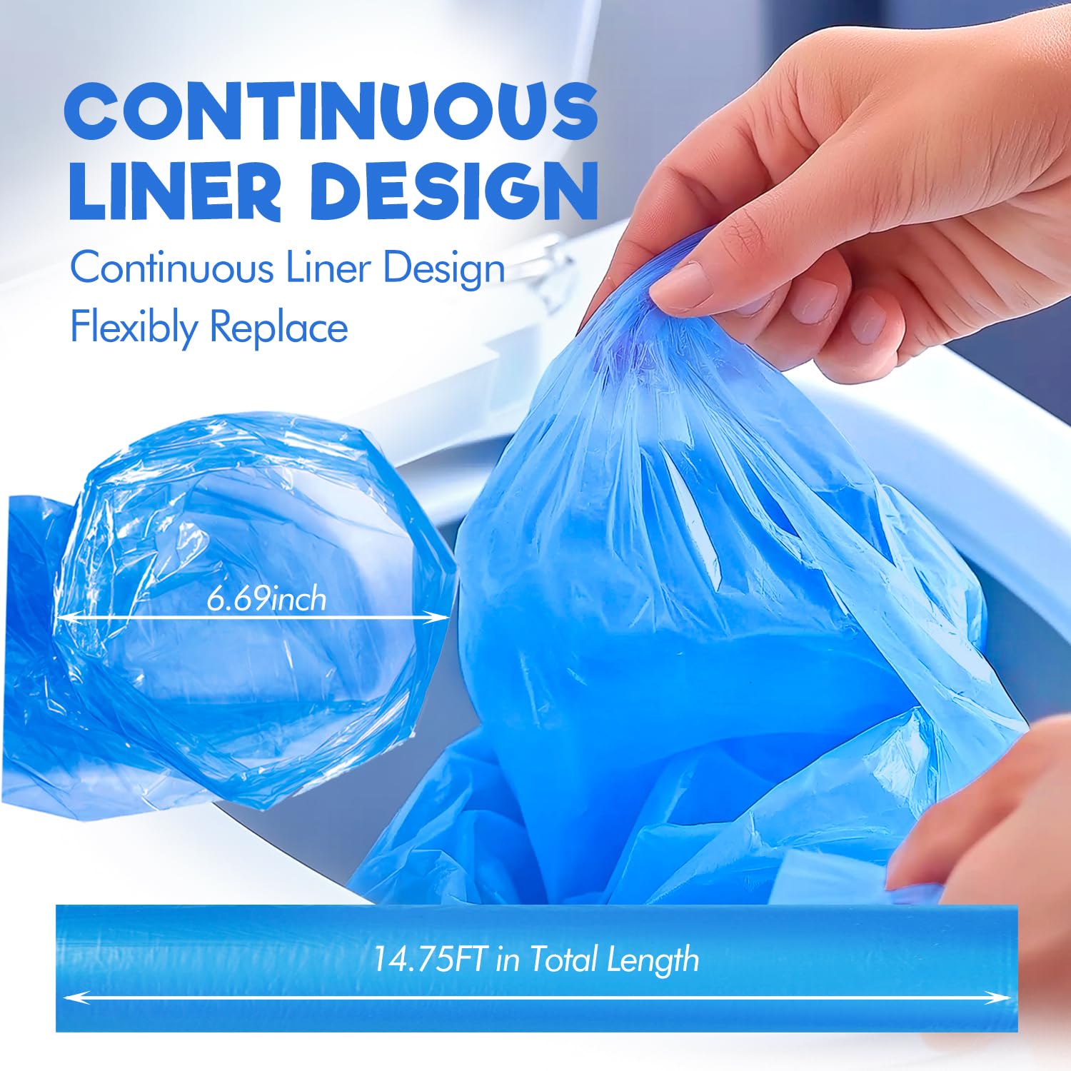 Diaper Pail Refill Bags,10 Pack Lemon Scent for Genie Diaper Bags Refill, 100% Lock Odor and Seal Diaper Pail Refills, Fully Compatible with Diaper Genie and with Munchkin - 4