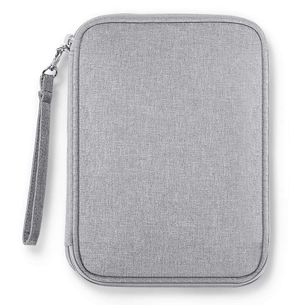 Electronic Organizer Small Travel Cable Organizer Bag for Hard Drives, Cables, Charger, Phone, USB, SD Card, Grey
