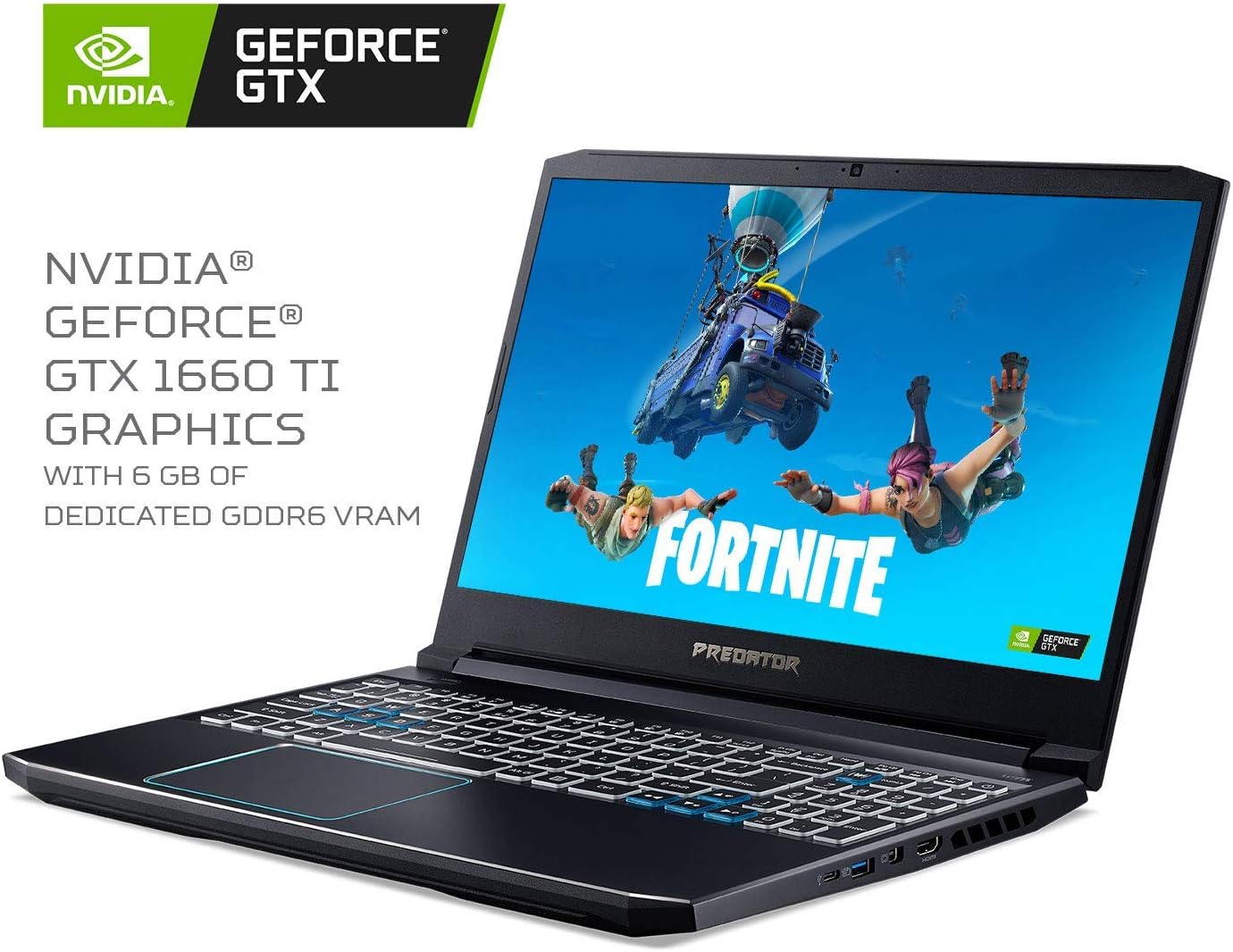 2019 Acer Predator Helios 300 Gaming Laptop, 15.6" FHD 144Hz 3ms IPS Display, 9th Gen Intel 6-Core i7-9750H Upto 4.5GHz, GTX 1660 Ti 6GB, 32GB RAM, 1TB PCIe SSD + 1TB HDD, Backlit Keyboard, Windows 10