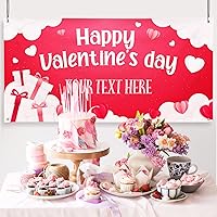 Vista 152 de Cartel de fondo personalizado para el día de San Valentín, decoración de San Valentín, letrero de vinilo con texto en inglés "Be My Valentine