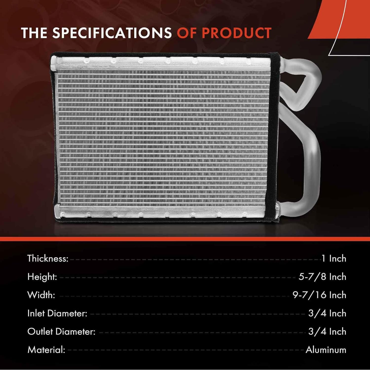 A-Premium HVAC Heater Core Compatible with Kia Sorento 2011-2013 L4 2.4L, Sorento 2009-2009 V6 3.3L, Sorento 2011-2013 V6 3.5L, Sorento 2009-2009 V6 3.8L, Replace# 97138-2P000, 971382P000