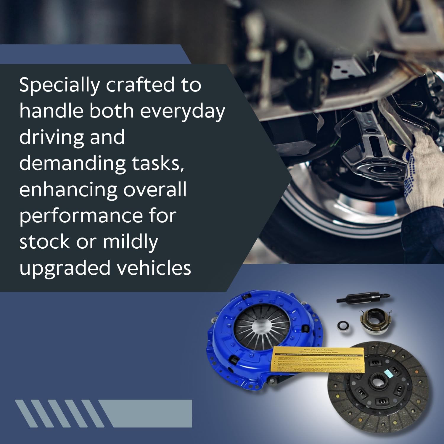 EFT Stage 2 Clutch Kit for 1989-1995 Toyota 4Runner SUV & Pickup Truck 2.4L 22R 22RE - OEM Replacement for Smooth Engagement - Durable & Reliable Performance - Offers 12 Month Brand Warranty