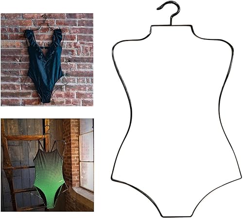 Miniatura 9 de Milageto Alambre de metal forma cuerpo bikini traje de baño percha percha ropa para guardarropa hogar armario lavandería dormitorio