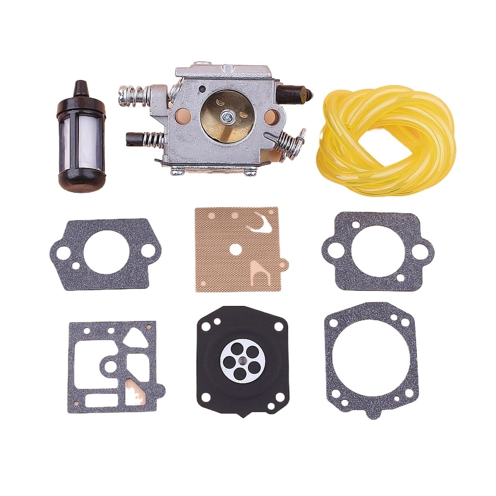 Carburador for Motosierra 6200 62cc Línea de Filtro de Combustible Kit de reparación de carburador Repuestos de Motosierra Herramientas de jardín Reemplazar Piezas