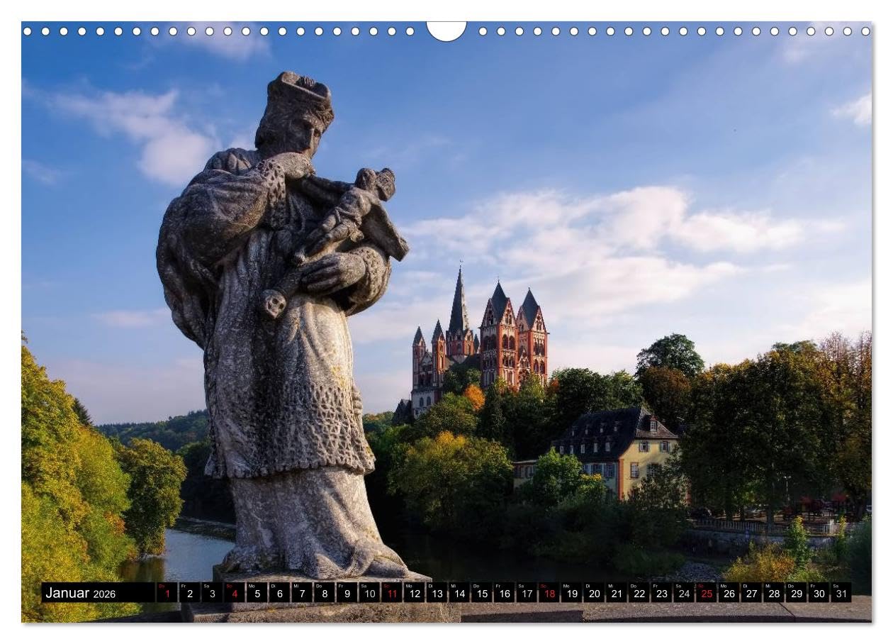 Die Lahn - Zauberhafte Orte rund um Limburg (Wandkalender 2026 DIN A3 quer), CALVENDO Monatskalender: Abwechslungsreiche Fotos aus dem Lahntal (CALVENDO Orte)