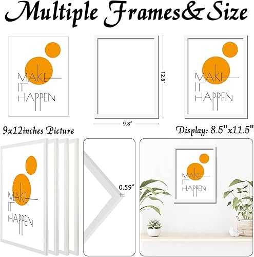 Vista 43 de Juego de 4 portarretratos de 18 x 24 pulgadas, marco negro de 18 x 24 pulgadas, marcos de fotos de lienzo para pared, de 18 x 24 pulgadas