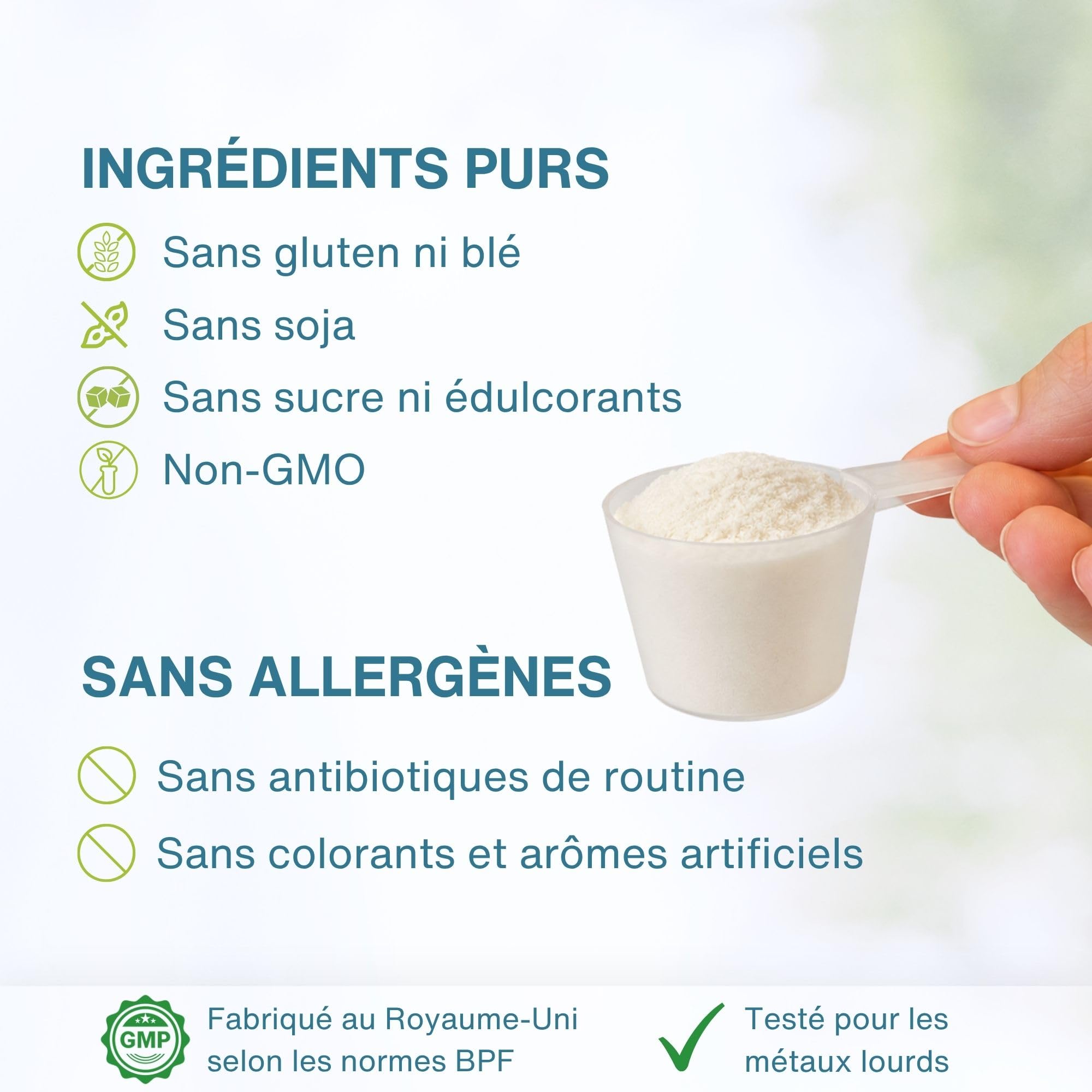 Peptides de Collagène Hydrolysés Avancés, Certifié Nourri 100% à l’Herbe, Poudre de Protéine de Collagène Bovin Aggloméré, Mélange Facile et Goût Neutre, 400 g – par Igennus