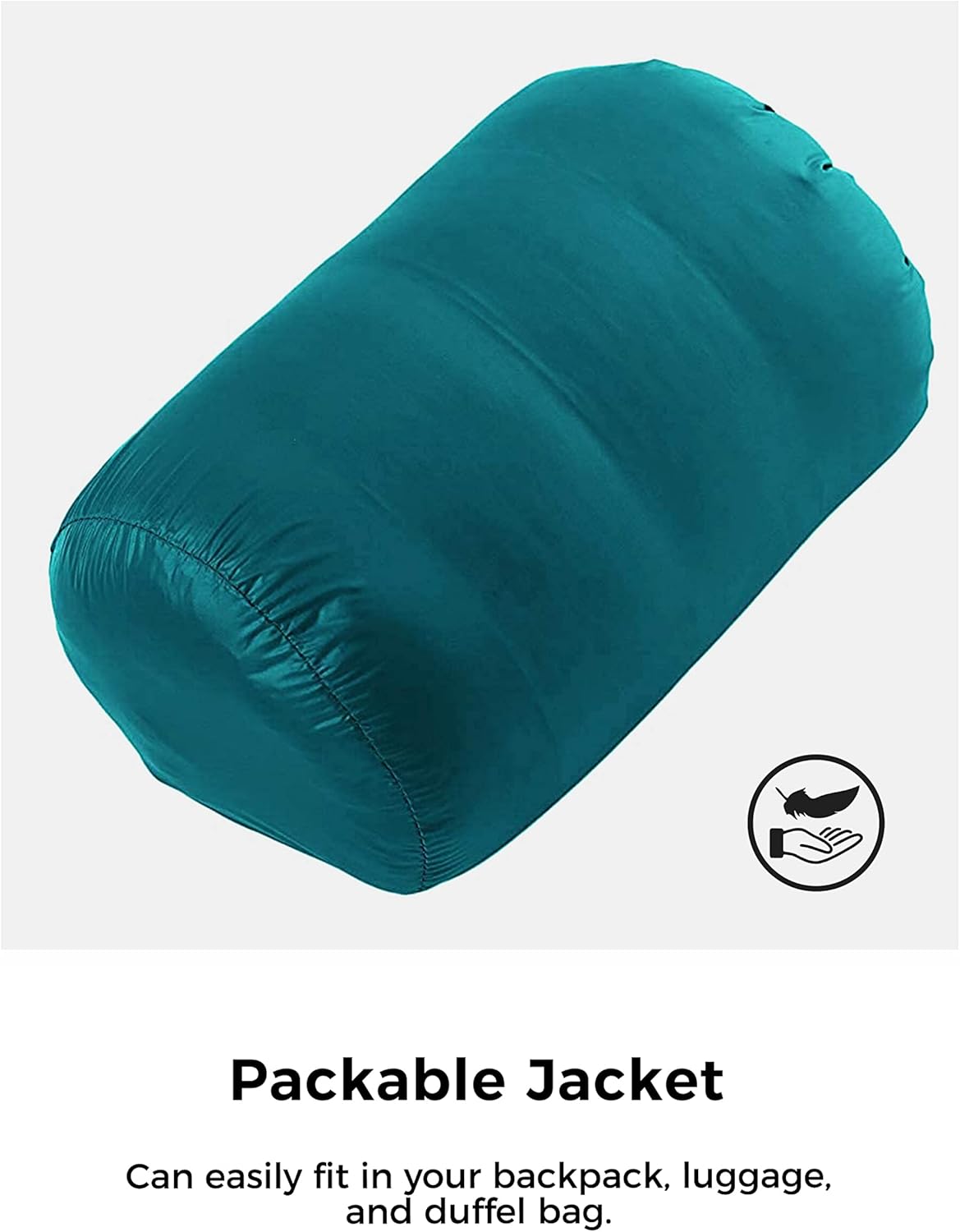 Wantdo Women's Packable Down Jacket Lightweight Puffer Jacket Hooded Winter Coat - Image 7