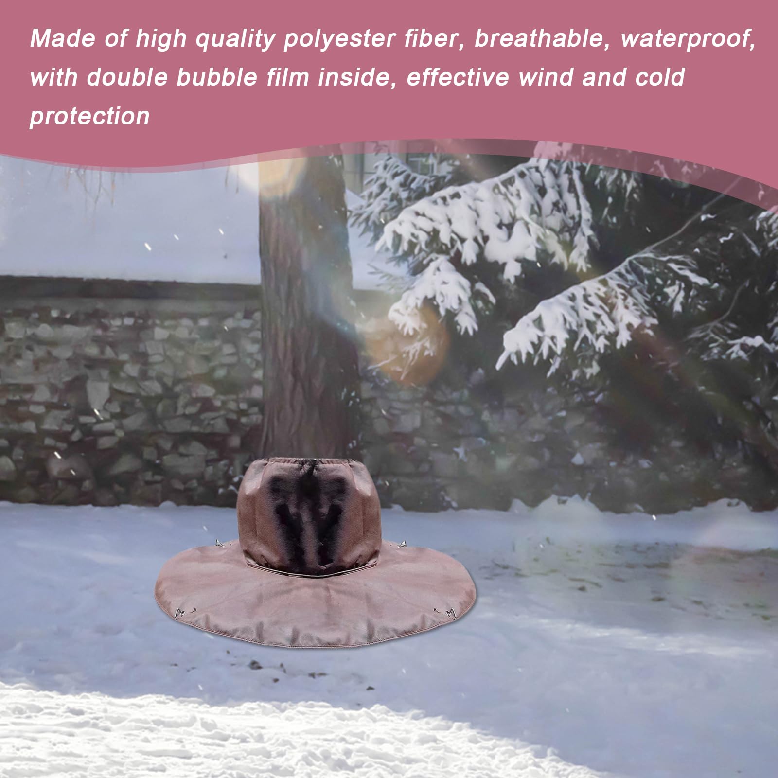 Protezione Invernale Per Piante SPORWAY – Copertura Antigelo Con Coulisse E Ancoraggi – Per Palme E Alberi Da Giardino