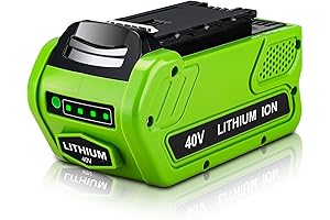 Greenworks 29472 Battery - 6.0Ah High-Capacity Greenworks 40V Battery