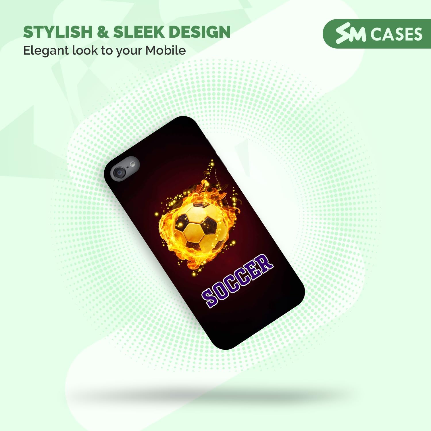 for iPod Touch 7 Case, iPod Touch 6 Case, iPod Touch 5 Case - Soccer Fire Design 3D Printed Phone Back Hard Plastic Cover Case for iPod Touch 7/6 / 5.