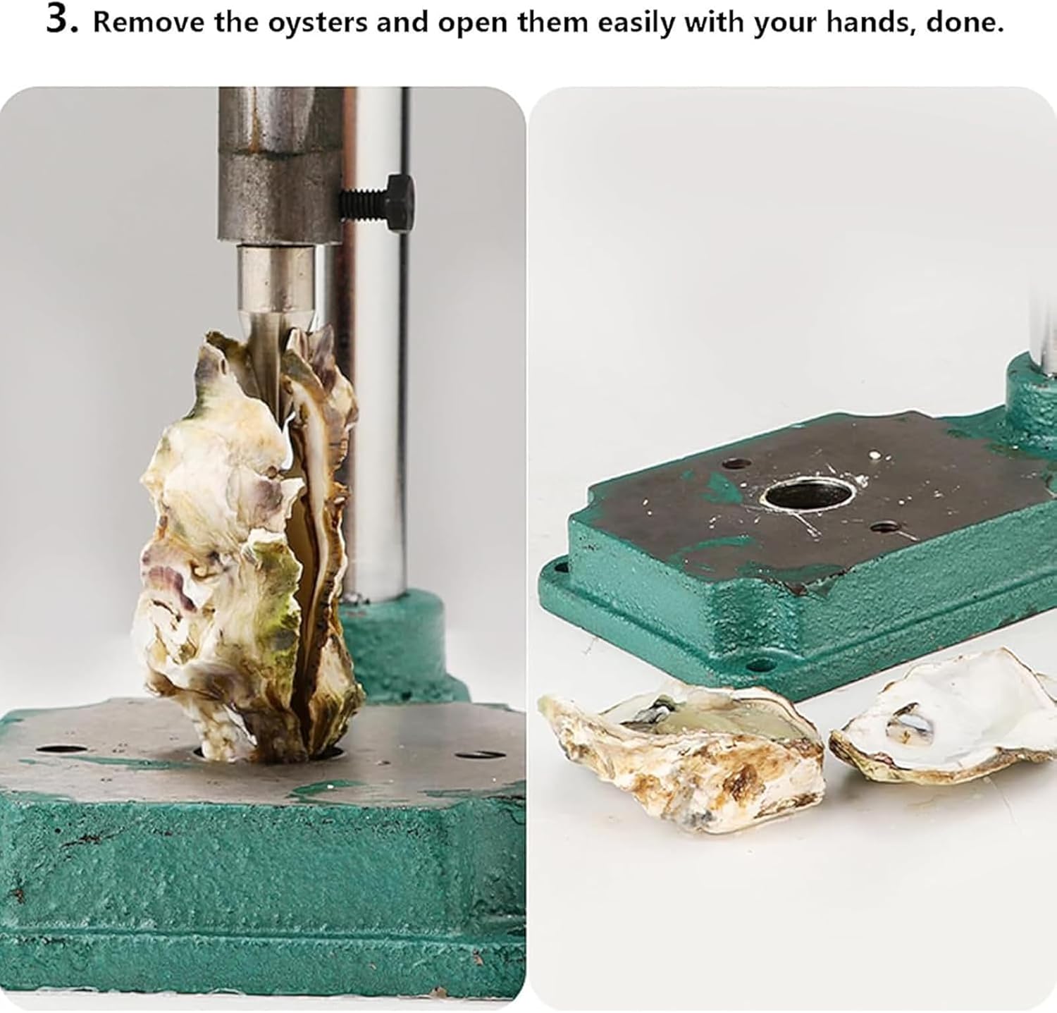 Oyster Shucker Machine Oyster Clam Opener Machine with Glove Seafood Tool Adjustable Steel Oyster Shucker Tool Set Oyster Shell Opener Machine for Restaurant and Homes