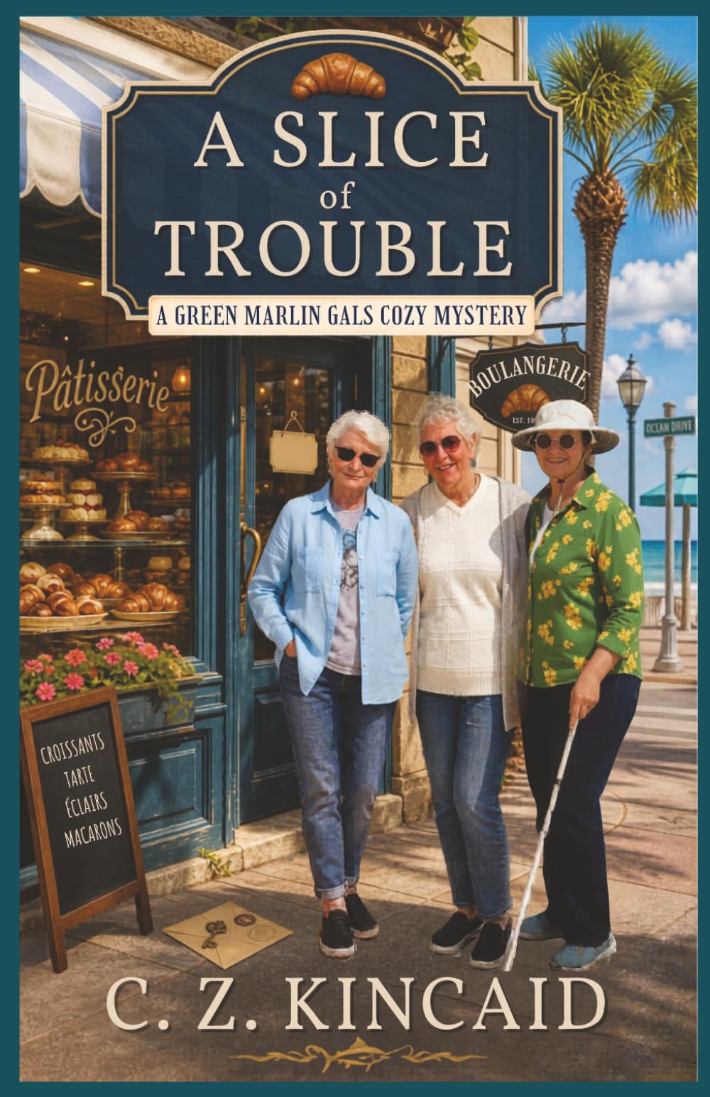 A Slice of Trouble: A Green Marlin Gals Cozy Mystery