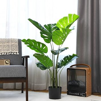TANGZON Artificial Monstera Deliciosa Plant
