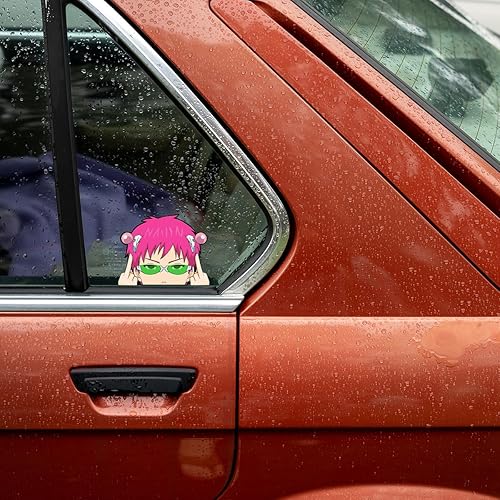 Miniatura 3 de 5.1" Calcomanías divertidas de anime Saiki K para parachoques, maletero, tapa del maletero, portátil, adhesivos de vinilo para ventanas, grafitis