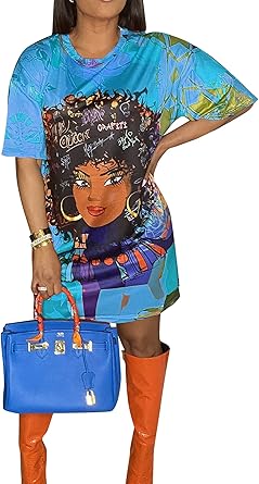 graphic t shirt dress plus size