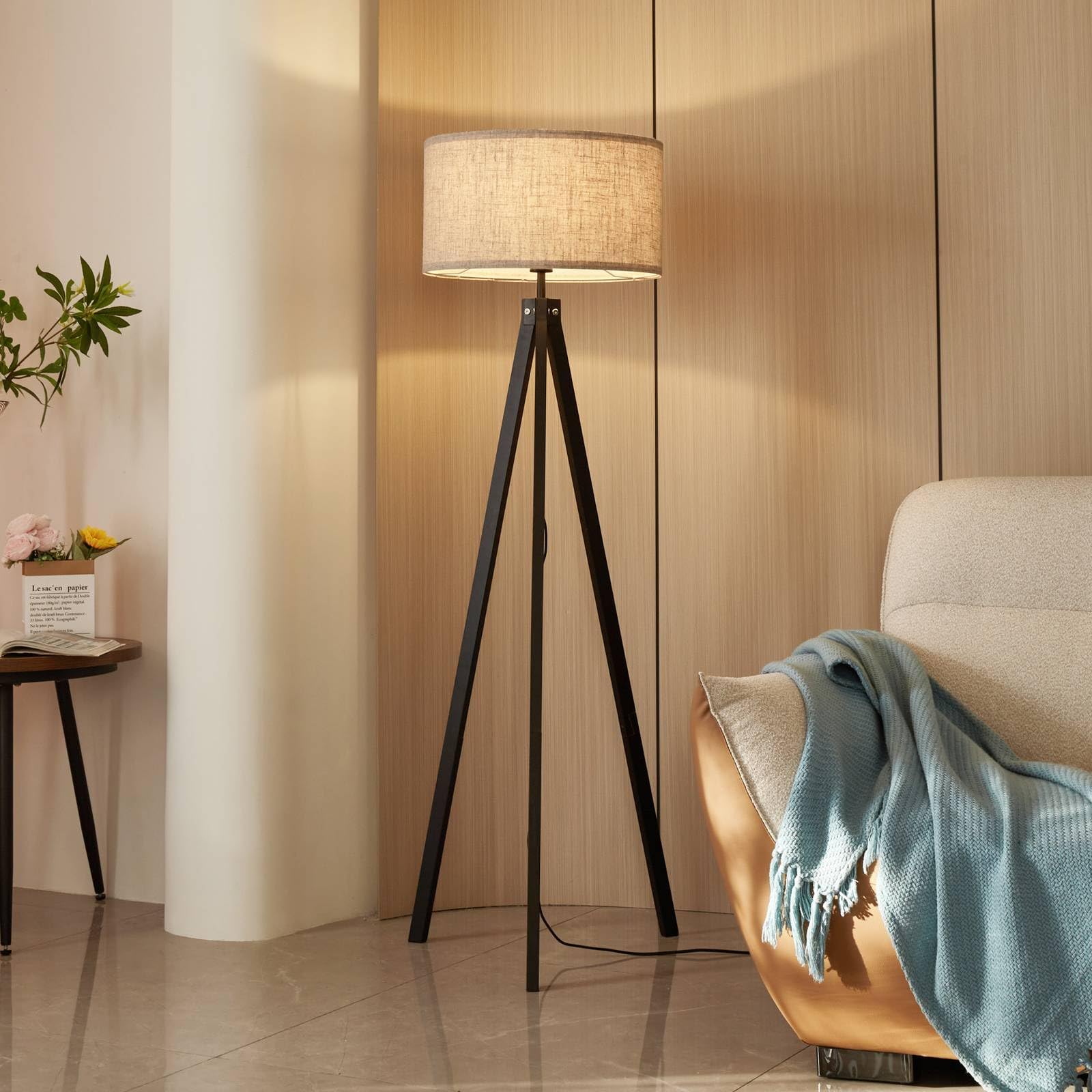 Lampada ad arco Cynthia Lindby, Ottone / Oro, Soggiorno / Sala da pranzo, Vetro, Moderno, Lampada da terra