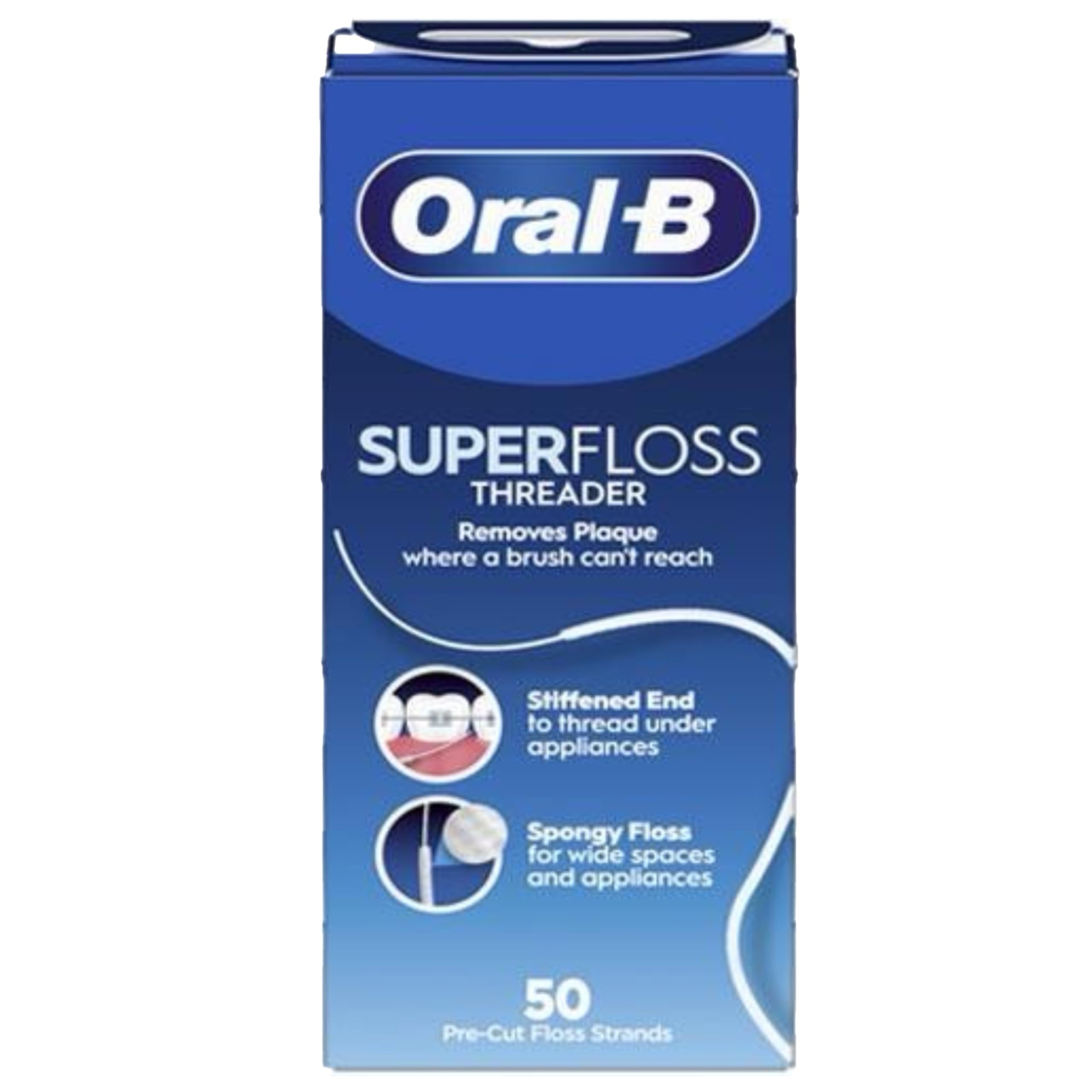 Oral B SuperFloss Seda Dental sin Cera (1 unidad x 50 hilos)
