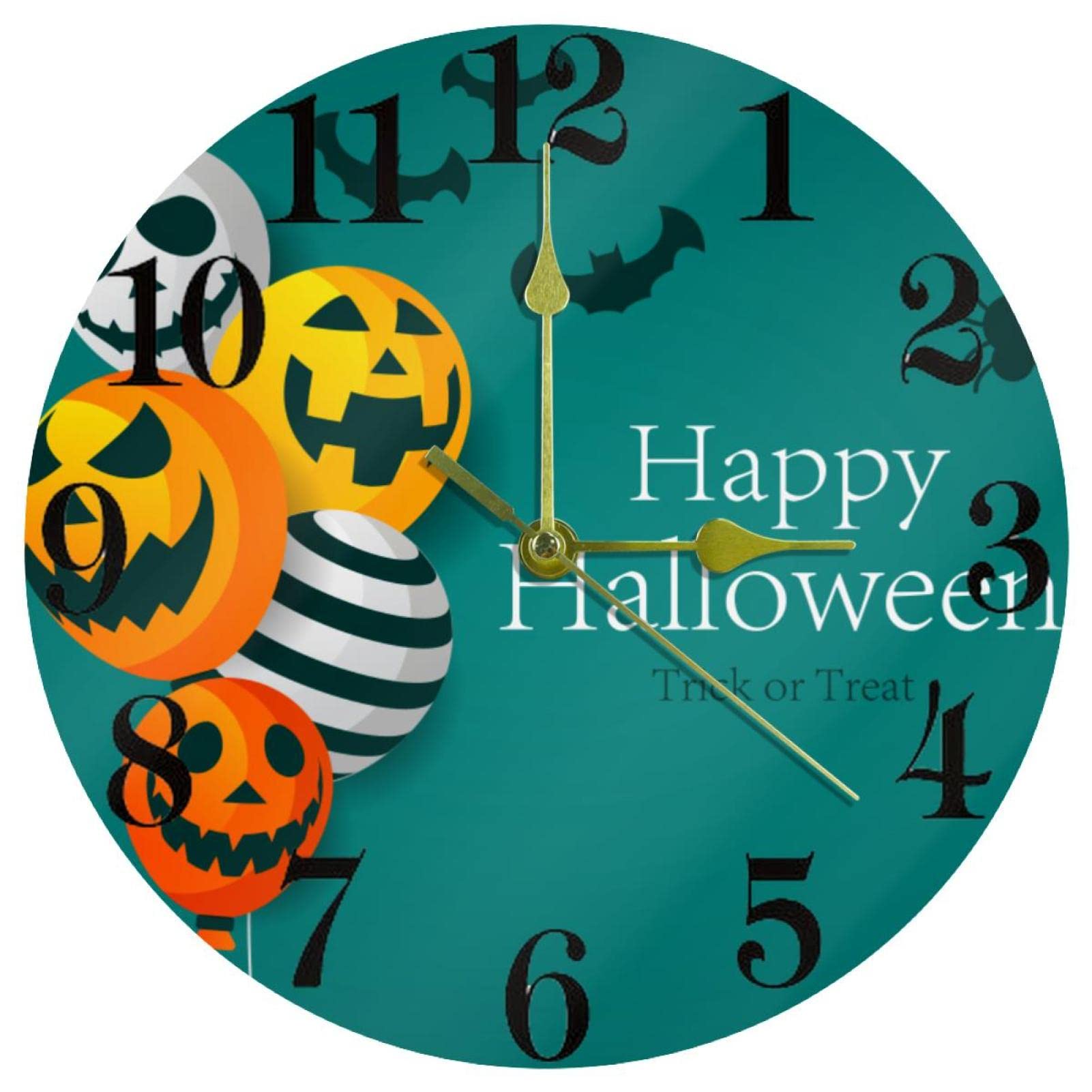 Horloge Halloween sans tic tac pour éviter les bruits de nuit