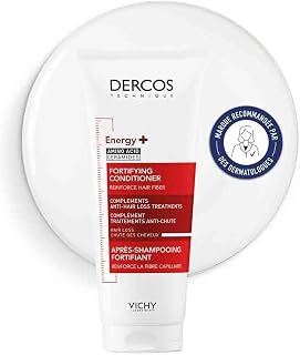 Vichy Dercos Energy+ Après-Shampooing Fortifiant Aminexil Anti-Chute 200ml, soin cheveux flacon de 200 ml