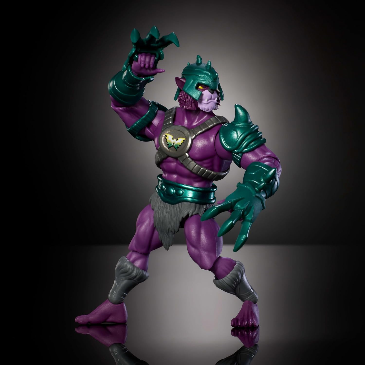 Masters of the Universe Origins & Thundercats Action Figure, Panthor Man Toy, 1980s TV Crossover, 5.5 Inch Posable with Battle Claws, Collector Card