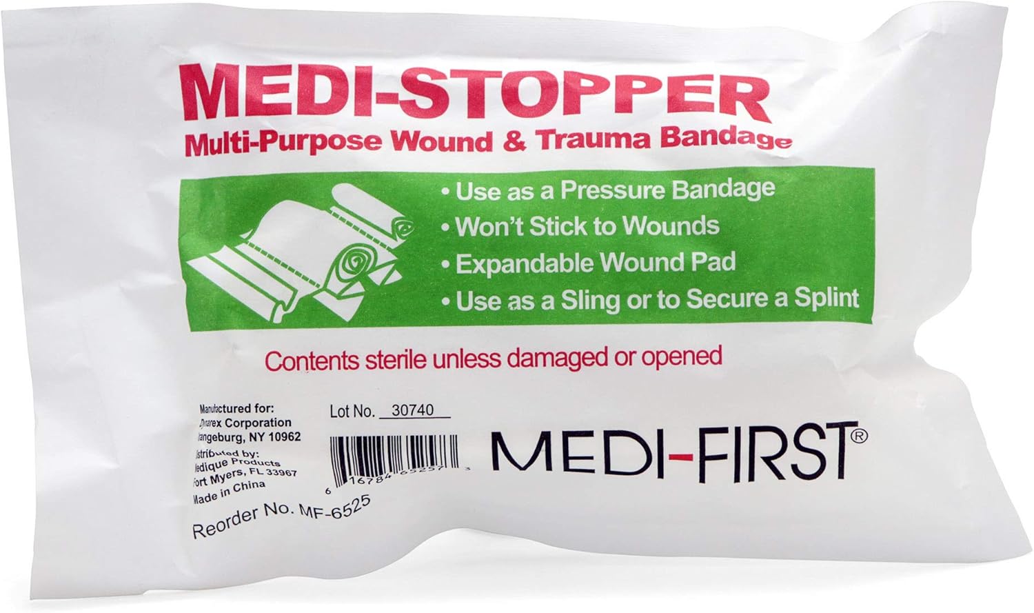 Medique Products 64101 Blood Stopper Compress, 5Inch X 9