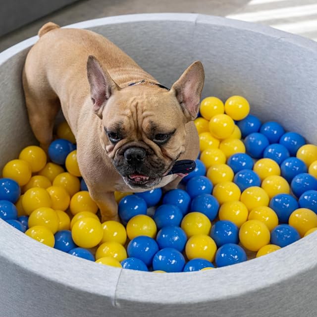 Foto 2 de 7 de Petsona Piscina para Perros De Bolas, Suave Espuma Piscine para Gatos Piscina De Bolas Redonda Mascotas