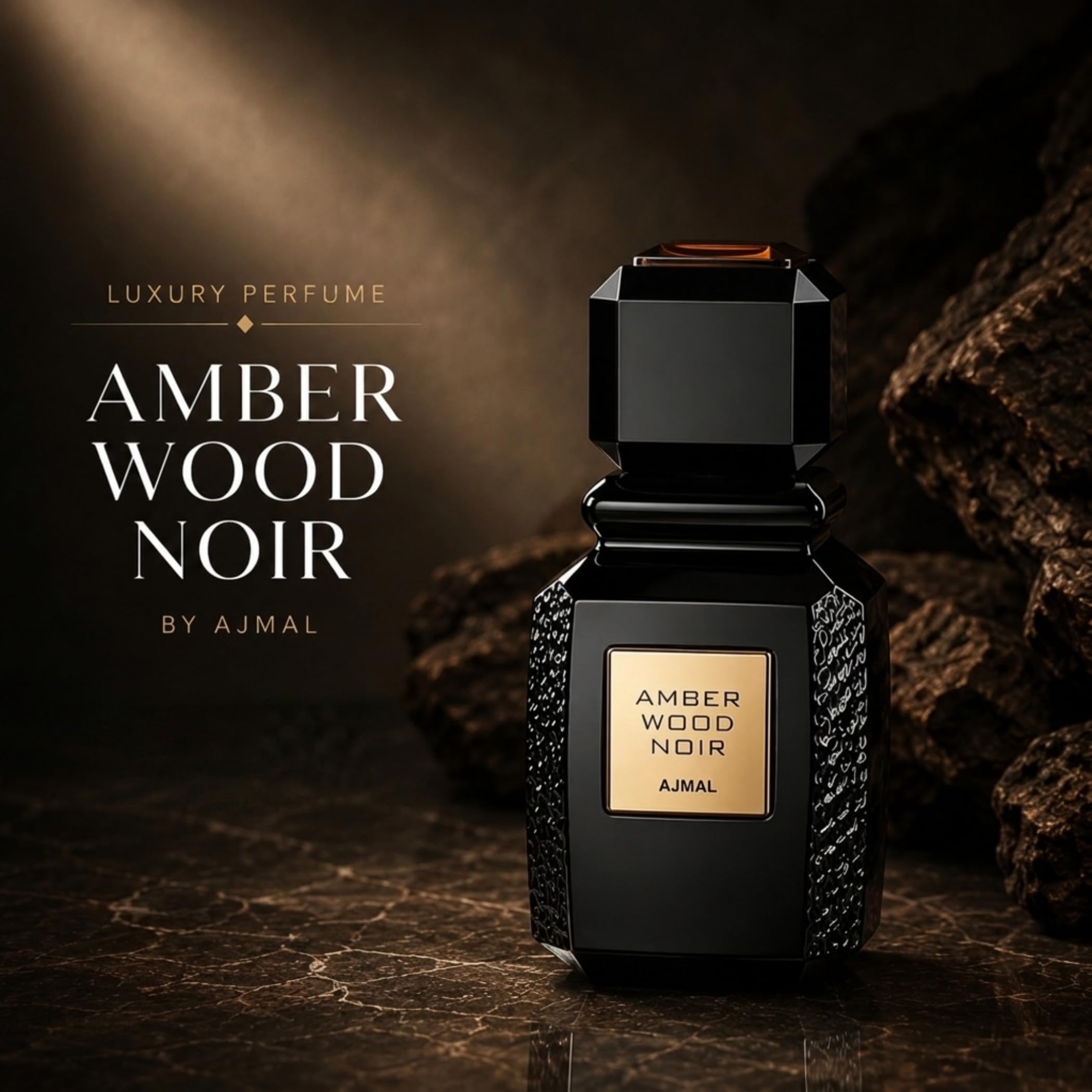 Amazon.com : Ajmal Amber Wood Noir EDP Unisex, 3.4 fl oz / 100 ml